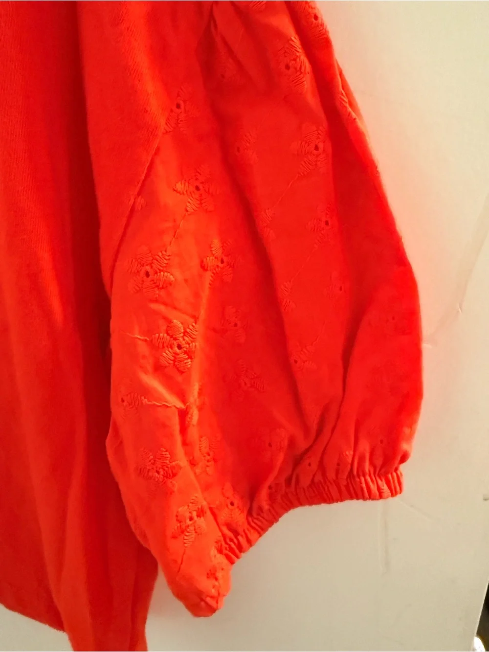 Carter's Bright Red Puff Sleeve Tee